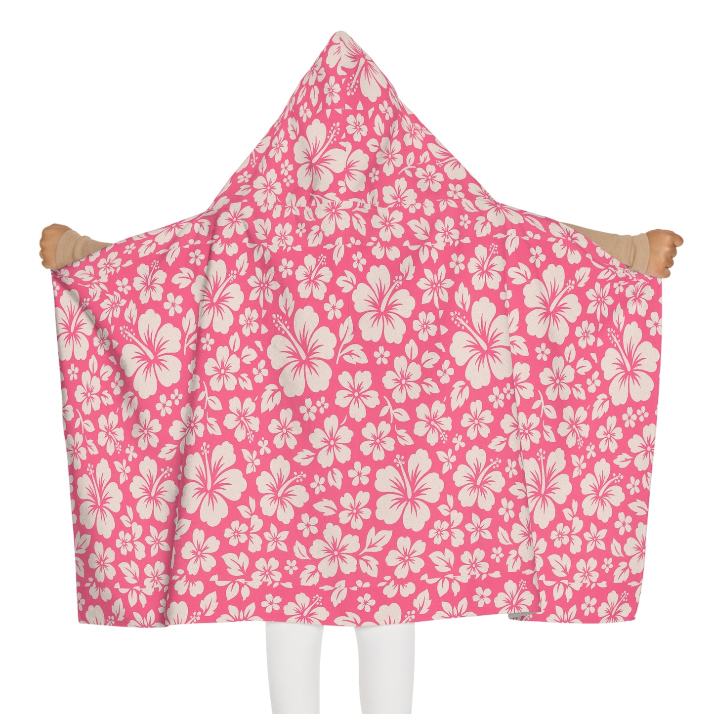 Pink Kids Hooded Beach Towel – Tropical Surf Style