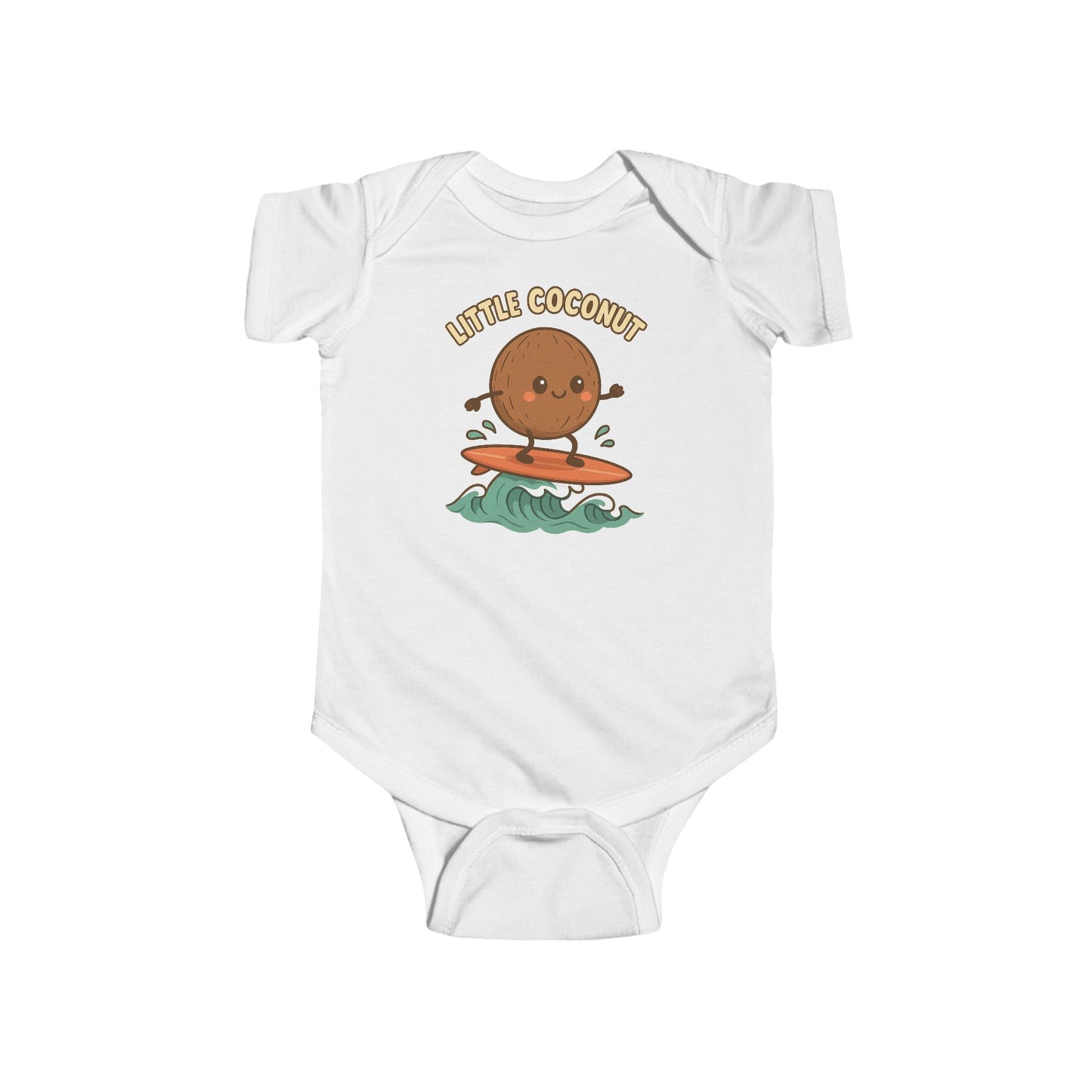 Little Coconut Baby Bodysuit - Joyful Baby Surf Style | Perfect Baby Shower Gift