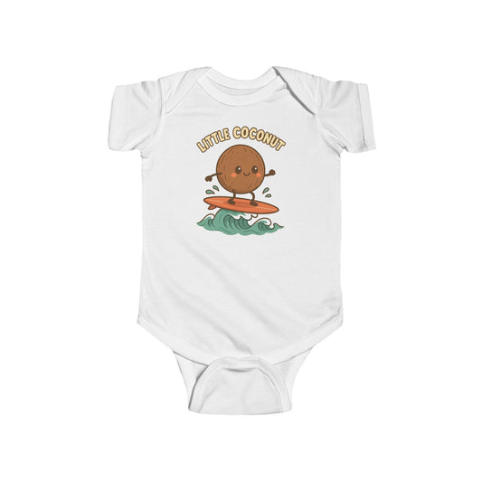 Little Coconut Baby Bodysuit - Joyful Baby Surf Style | Perfect Baby Shower Gift