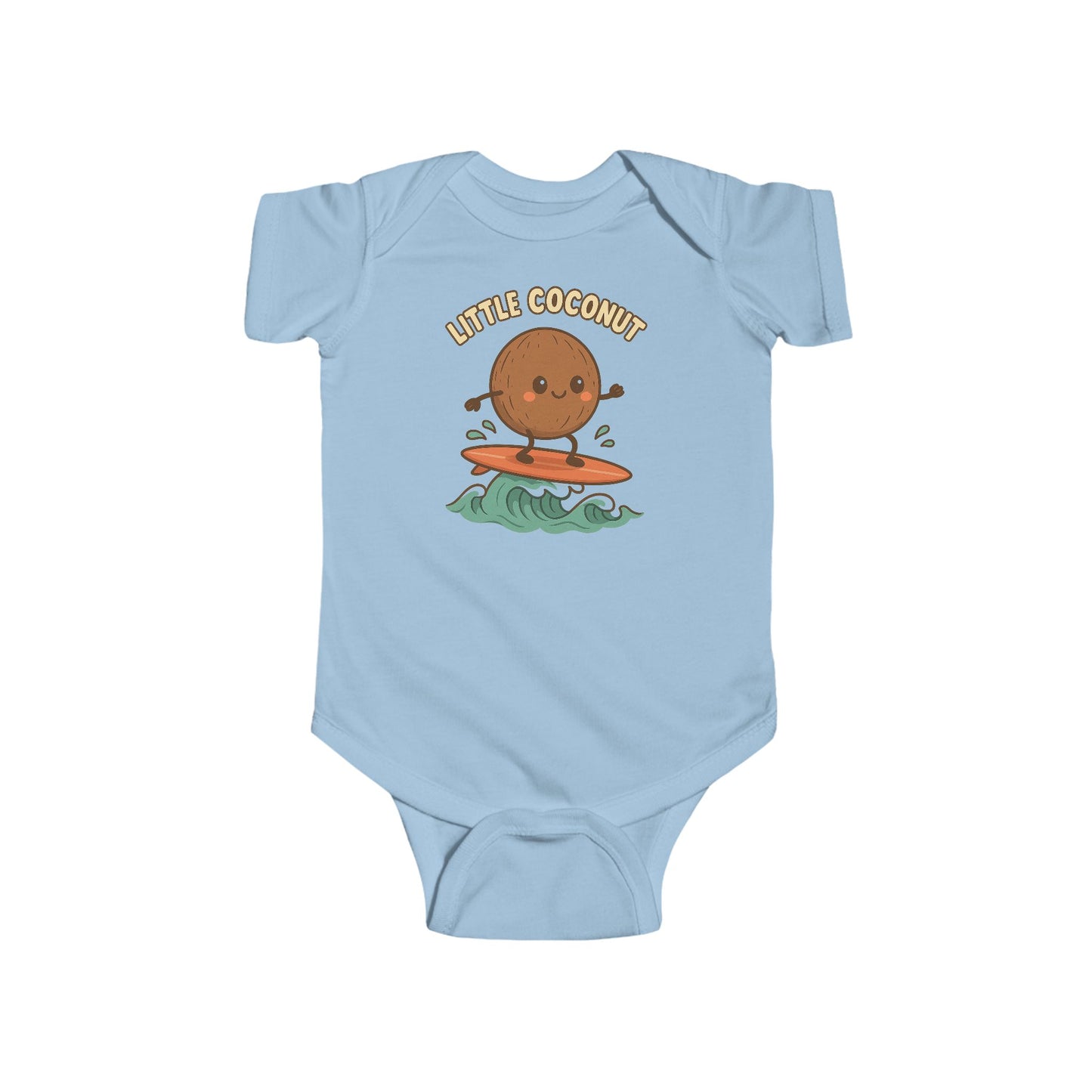 Little Coconut Baby Bodysuit - Joyful Baby Surf Style | Perfect Baby Shower Gift
