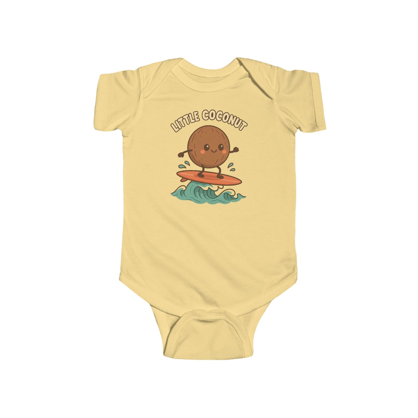 Little Coconut Baby Bodysuit - Joyful Baby Surf Style | Perfect Baby Shower Gift