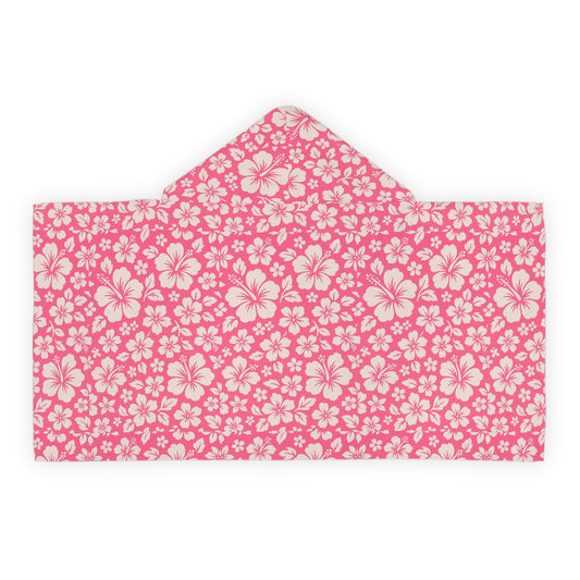 Pink Kids Hooded Beach Towel – Tropical Surf Style