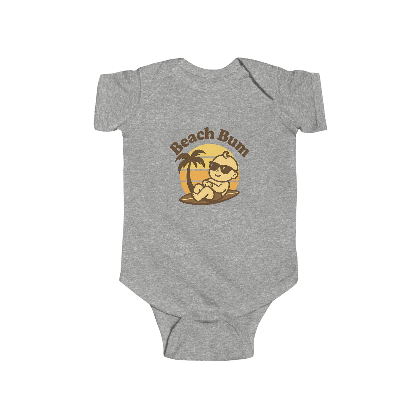 Beach Bum Baby Bodysuit – Cute Summer Infant Onesie for Boys & Girls | Fun Beach Outfit & Baby Shower Gift