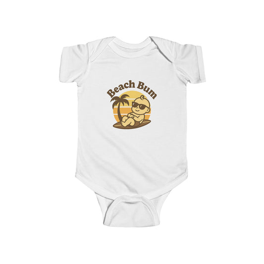 Beach Bum Baby Bodysuit – Cute Summer Infant Onesie for Boys & Girls | Fun Beach Outfit & Baby Shower Gift