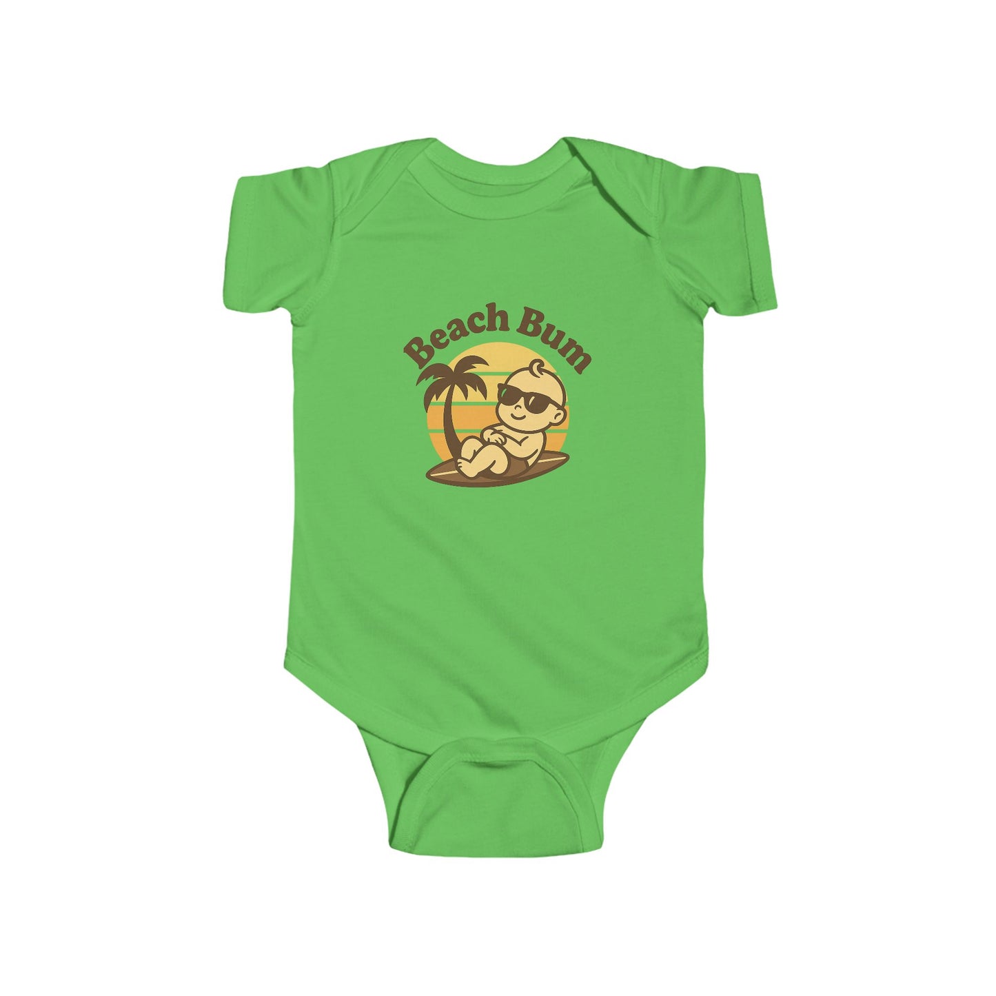 Beach Bum Baby Bodysuit – Cute Summer Infant Onesie for Boys & Girls | Fun Beach Outfit & Baby Shower Gift