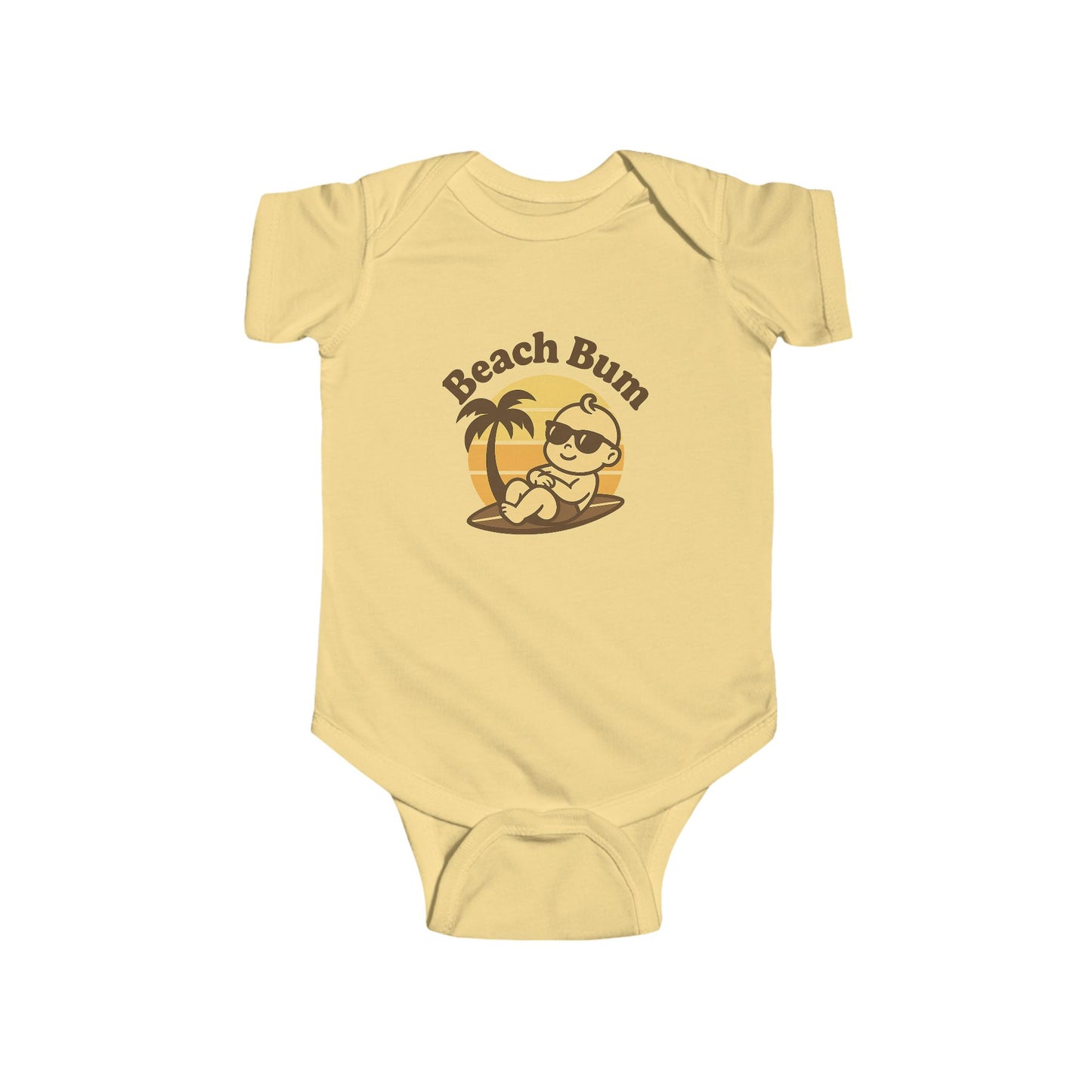 Beach Bum Baby Bodysuit – Cute Summer Infant Onesie for Boys & Girls | Fun Beach Outfit & Baby Shower Gift