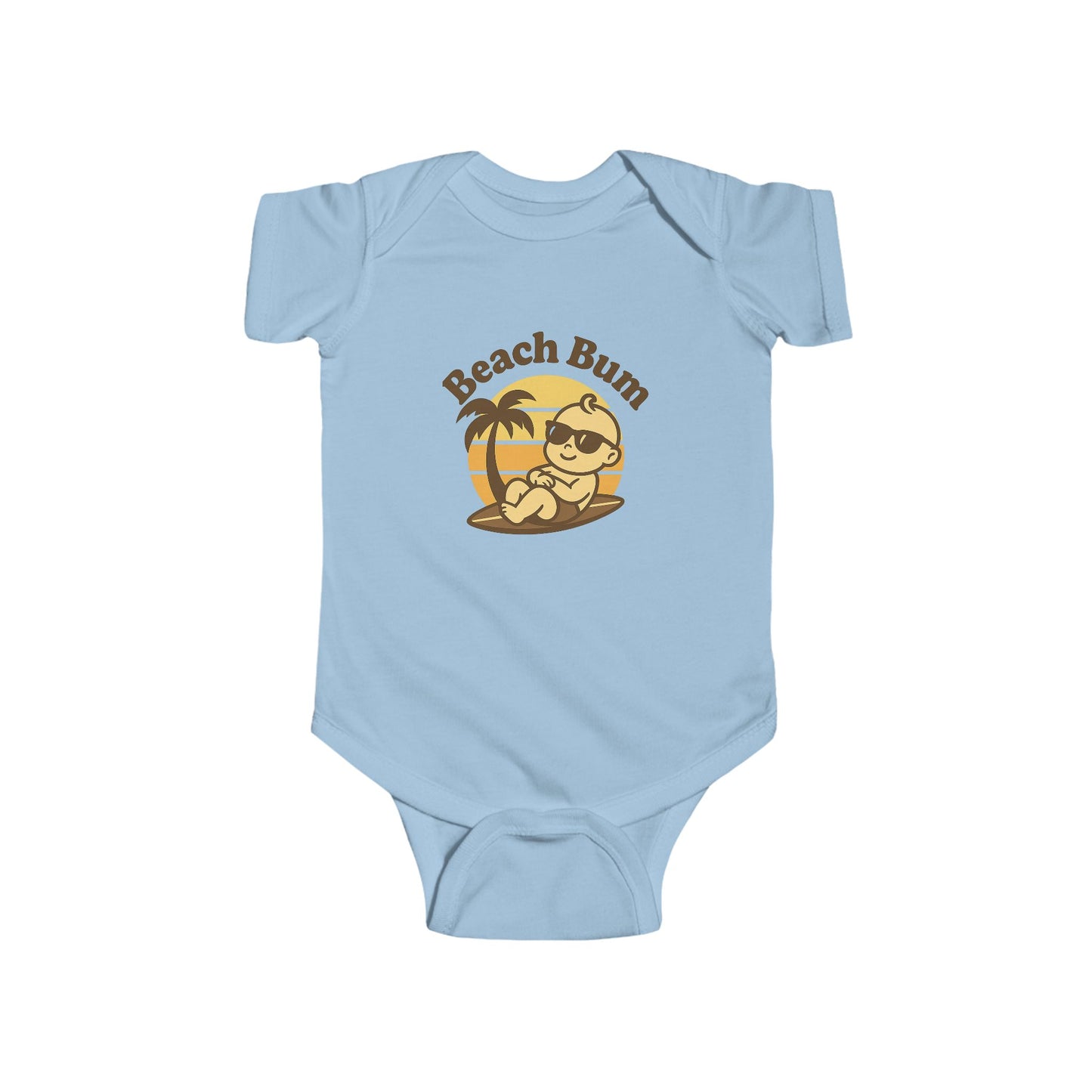 Beach Bum Baby Bodysuit – Cute Summer Infant Onesie for Boys & Girls | Fun Beach Outfit & Baby Shower Gift