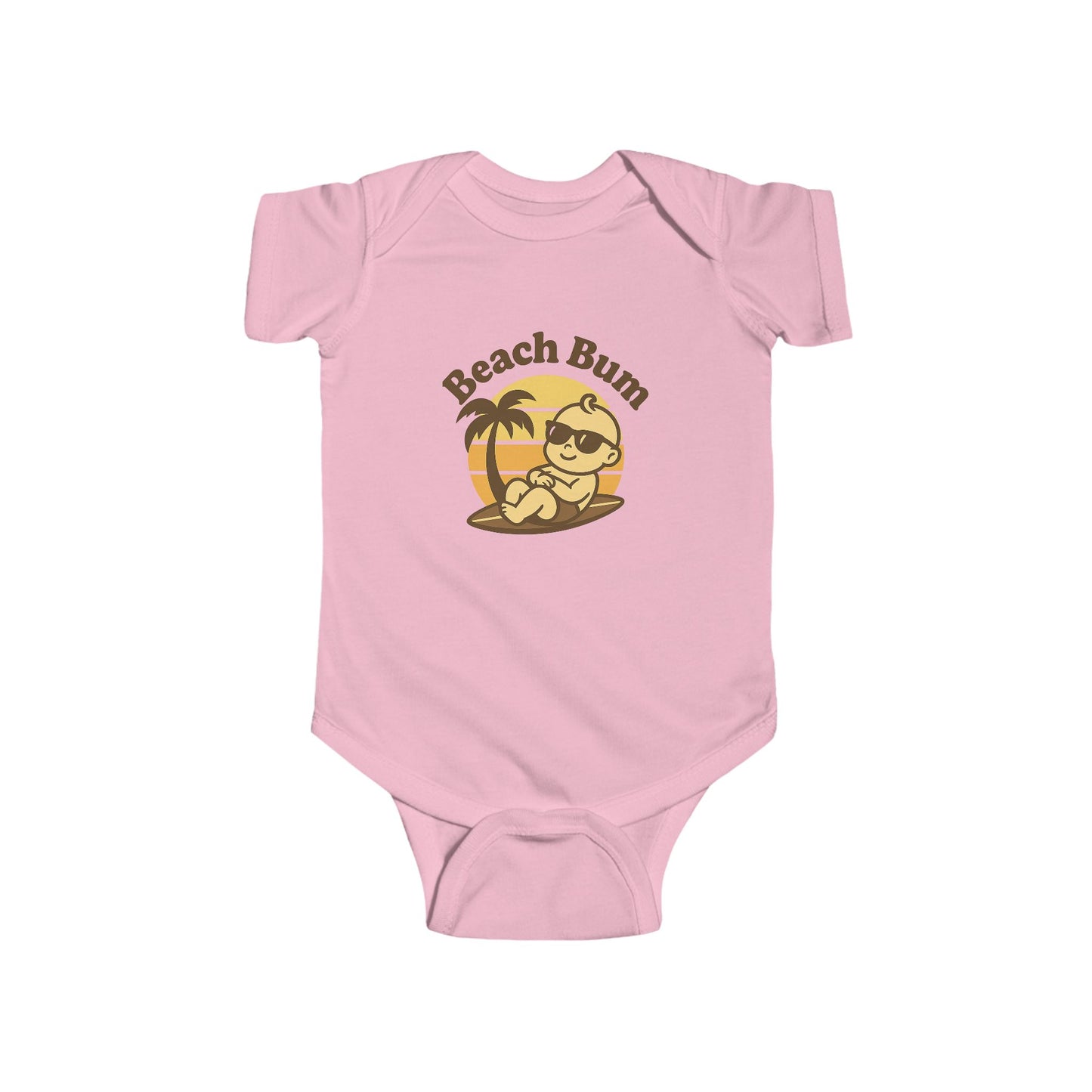 Beach Bum Baby Bodysuit – Cute Summer Infant Onesie for Boys & Girls | Fun Beach Outfit & Baby Shower Gift