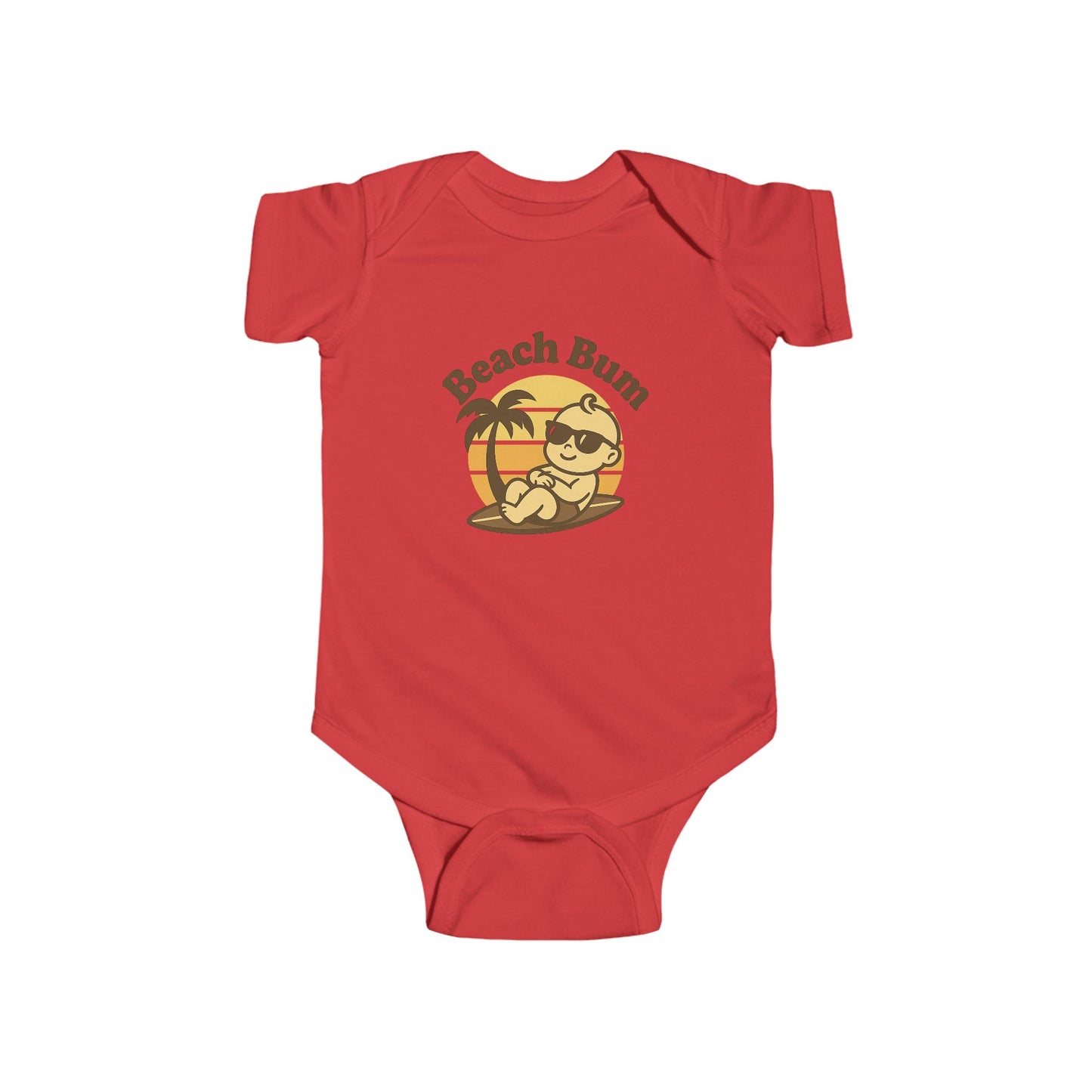 Beach Bum Baby Bodysuit – Cute Summer Infant Onesie for Boys & Girls | Fun Beach Outfit & Baby Shower Gift