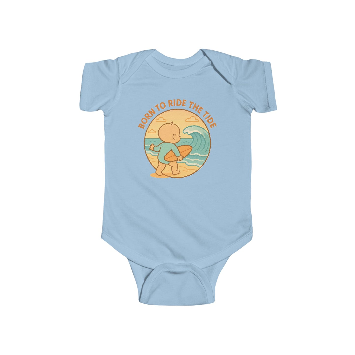 Baby Bodysuit - Born to Ride the Tide