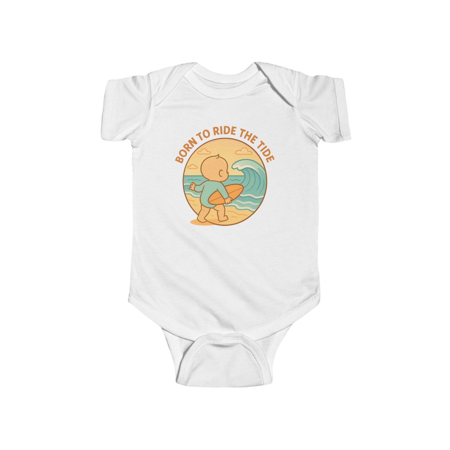 Baby Bodysuit - Born to Ride the Tide