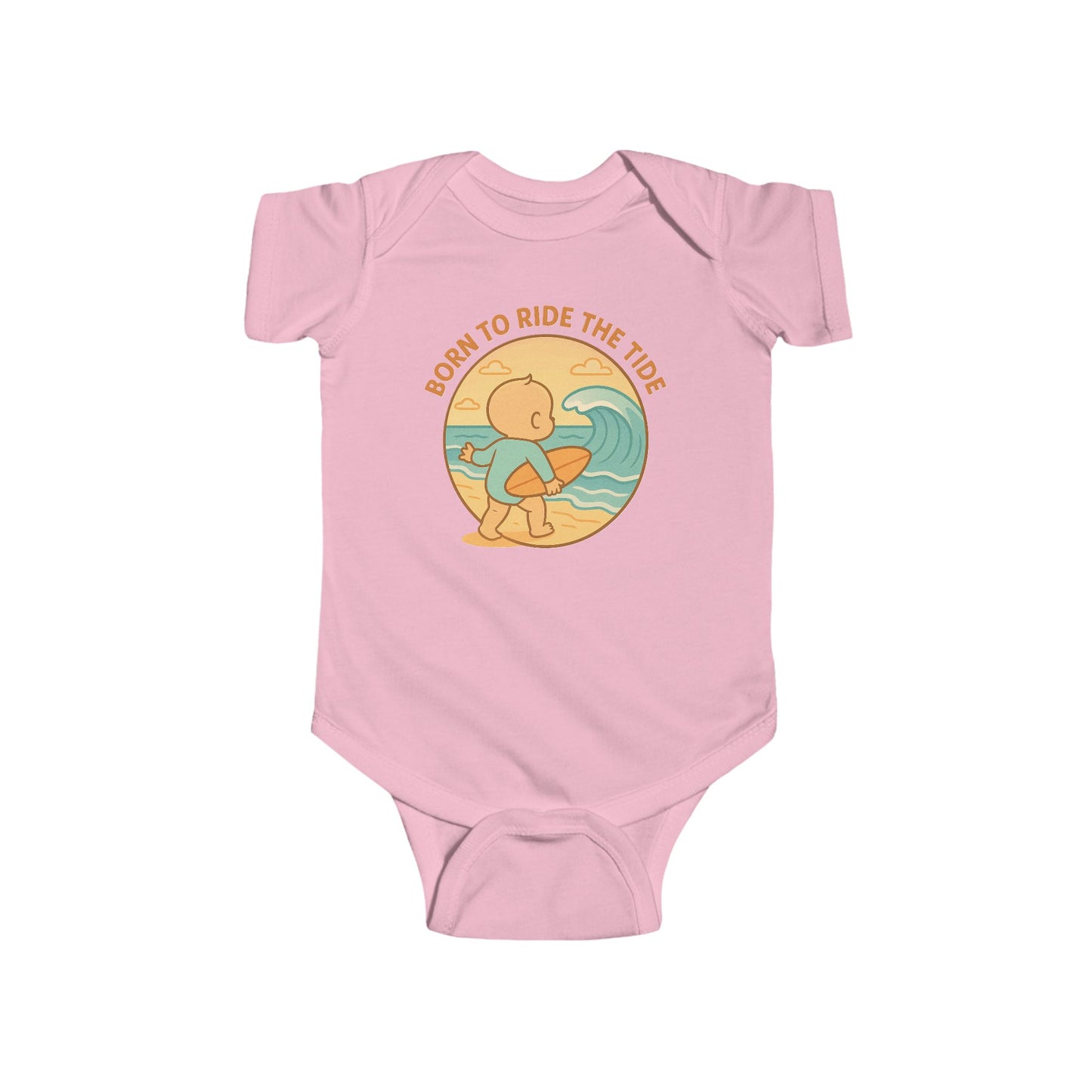 Baby Bodysuit - Born to Ride the Tide