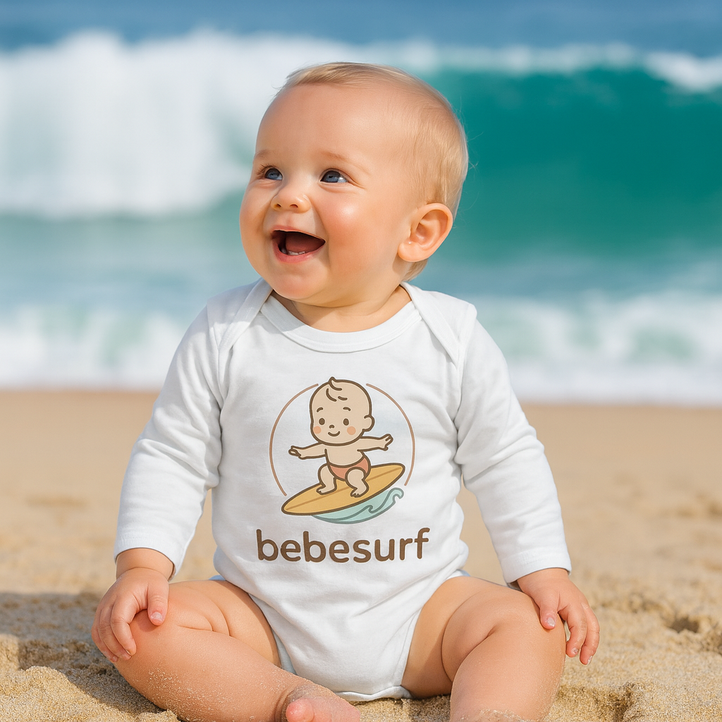 Bebe Surf Long Sleeve Bodysuit - Perfect gift for your little coconuts