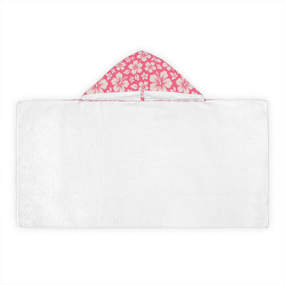 Pink Kids Hooded Beach Towel – Tropical Surf Style