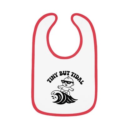 Tiny But Tidal Baby Bib - Soft Cotton, Surf-Inspired Mealtime Essential