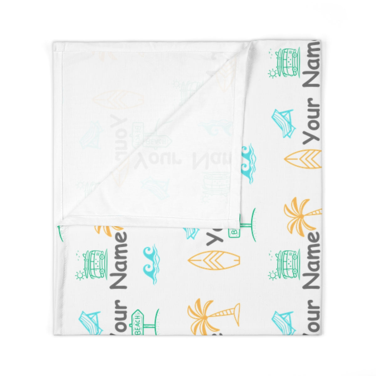 Personalized Surf Swaddle Blanket