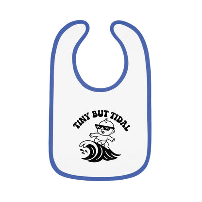 Tiny But Tidal Baby Bib - Soft Cotton, Surf-Inspired Mealtime Essential