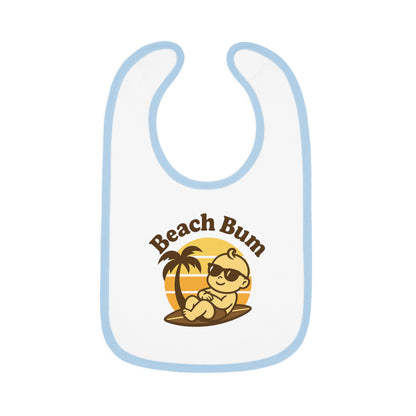 Beach Bum Baby Bib – Soft Cotton, Surf-Inspired Mealtime Essential